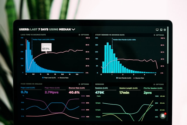Gambaran grafik data analyst