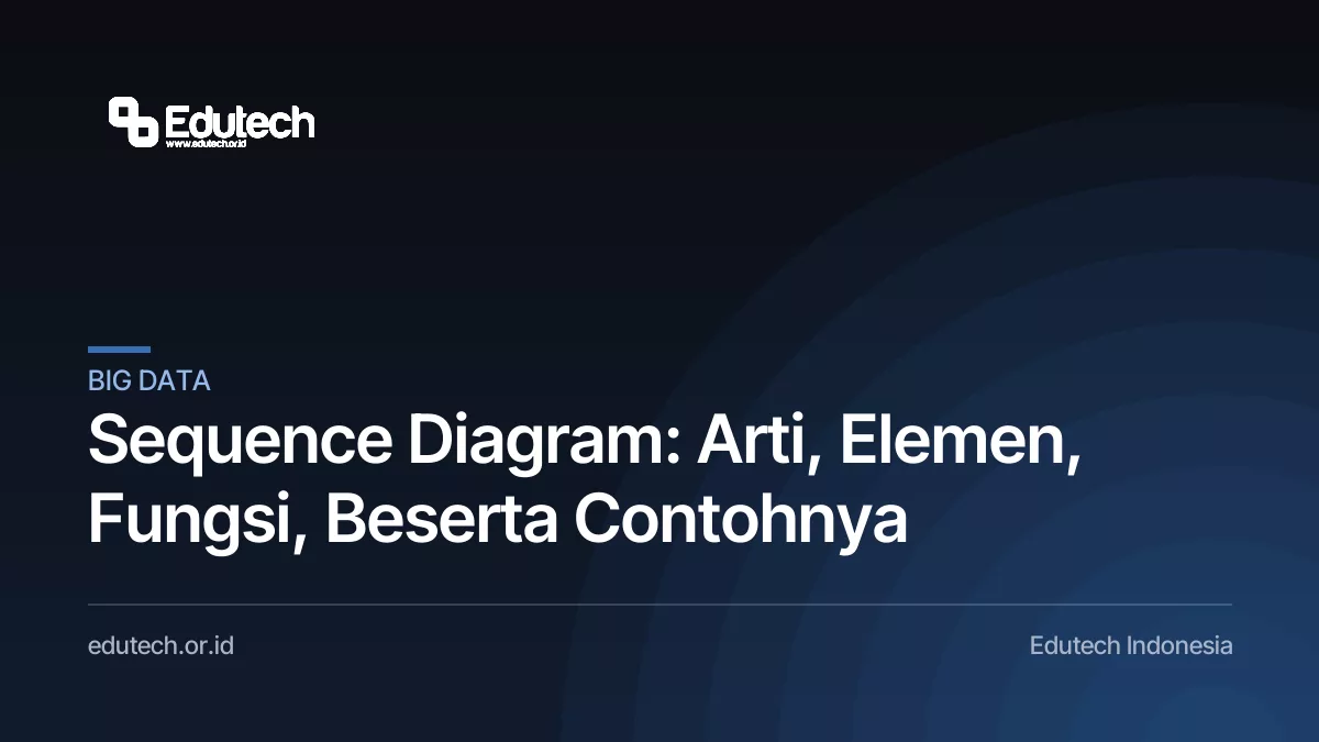 Sequence Diagram: Arti, Elemen, Fungsi, Beserta Contohnya