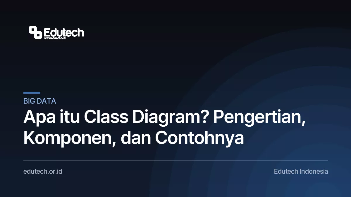 Apa itu Class Diagram? Pengertian, Komponen, dan Contohnya